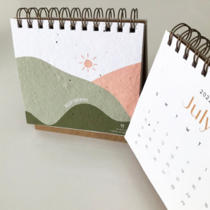 種子紙座枱月曆