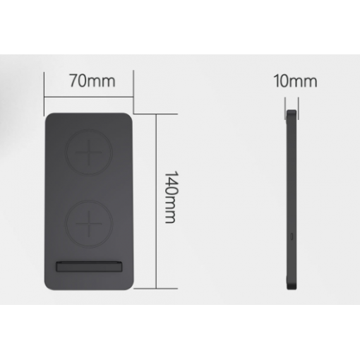 雙線圈無線手機支架充電器